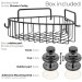 Suction Cup Corner Shower Caddy (1 tier) HA-73131 MBK (BLACK)